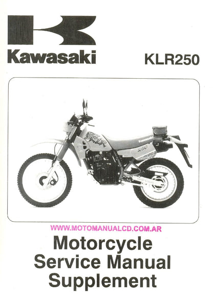 Kawasaki KLR250 Motorcycle Service Manual | 1984-2004 - sample page 2