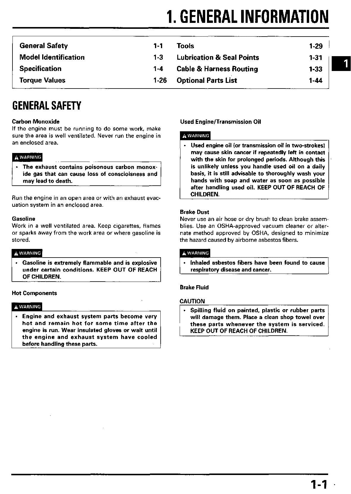 Honda CR80R CR85R Motorcycle Service Manual | 1995-2006 - sample page 5