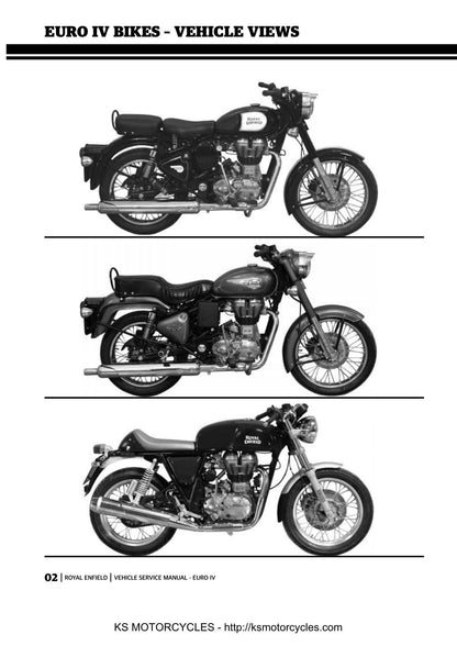 Royal Enfield Bullet Continental GT Motorcycle Service Manual | 2017-2021 - sample page 4