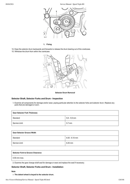 Triumph Speed Triple RS Motorcycle Service Manual | 2018-2022 - sample page 9