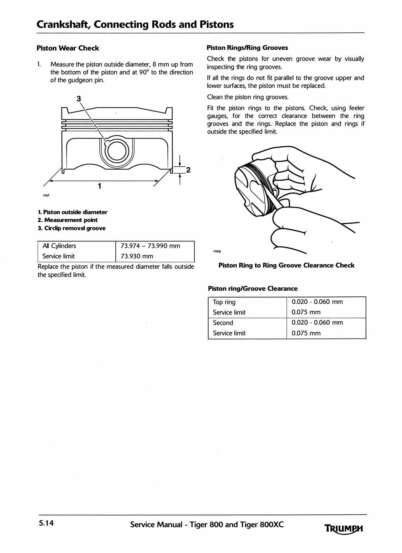 Triumph Tiger 800 800XC Motorcycle Service Manual | 2010-2014 - sample page 4
