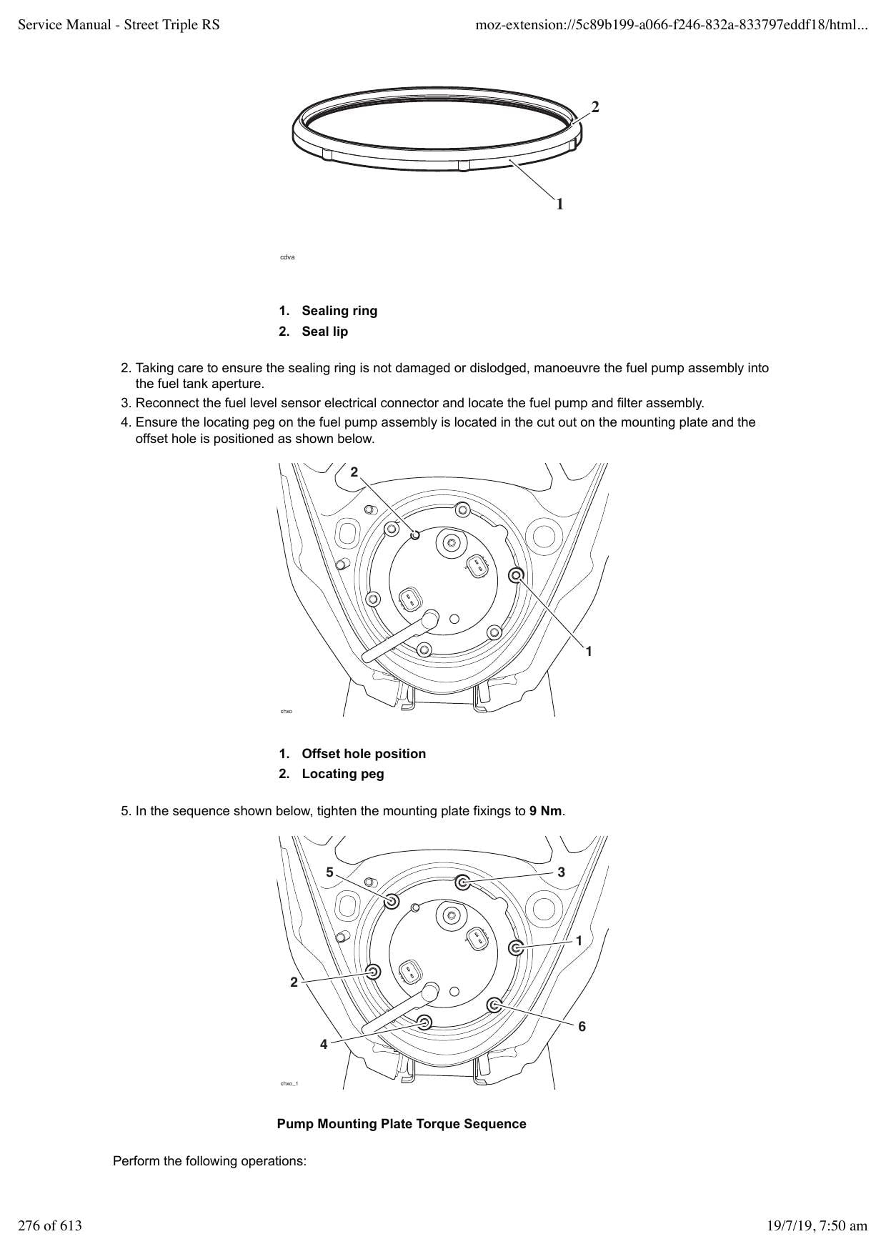 Triumph Street Triple RS Motorcycle Service Manual | 2017-2021 - sample page 4