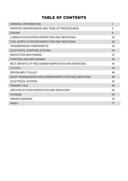 Maxxam 150 2R Buggy UTV Service Manual | 2007-2011 - sample page 6
