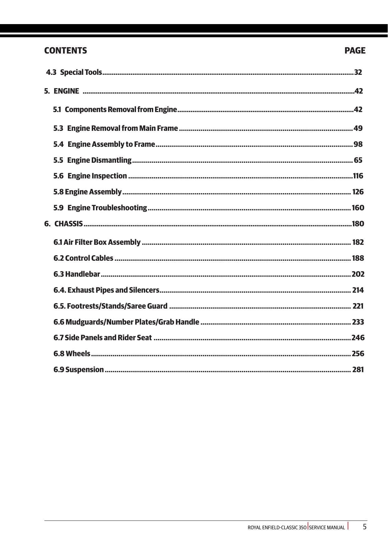 Royal Enfield Classic 350 Motorcycle Service Manual | 2021-2025 - sample page 9