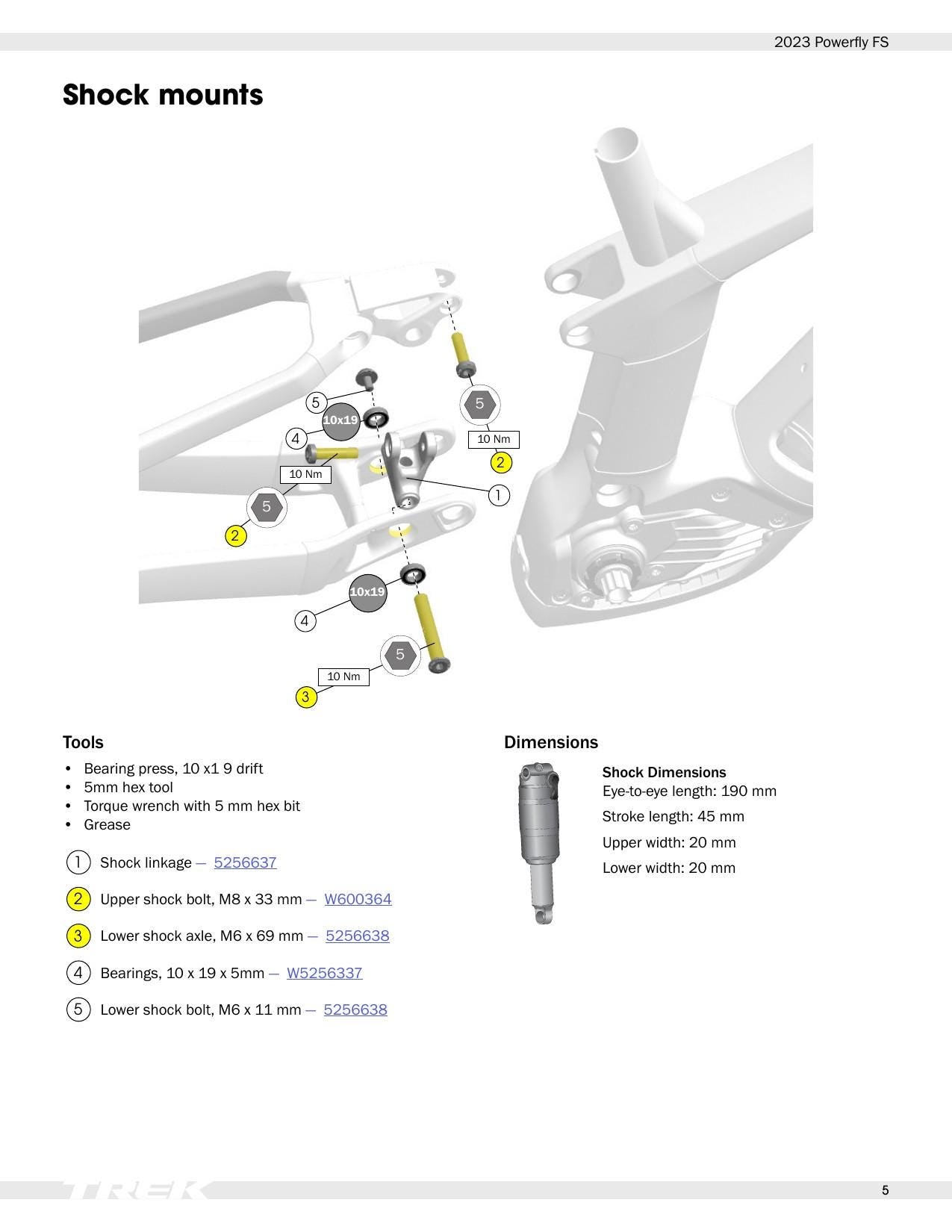 Trek Powerfly FS Motorcycle Service Manual | 2023-2027 - sample page 7