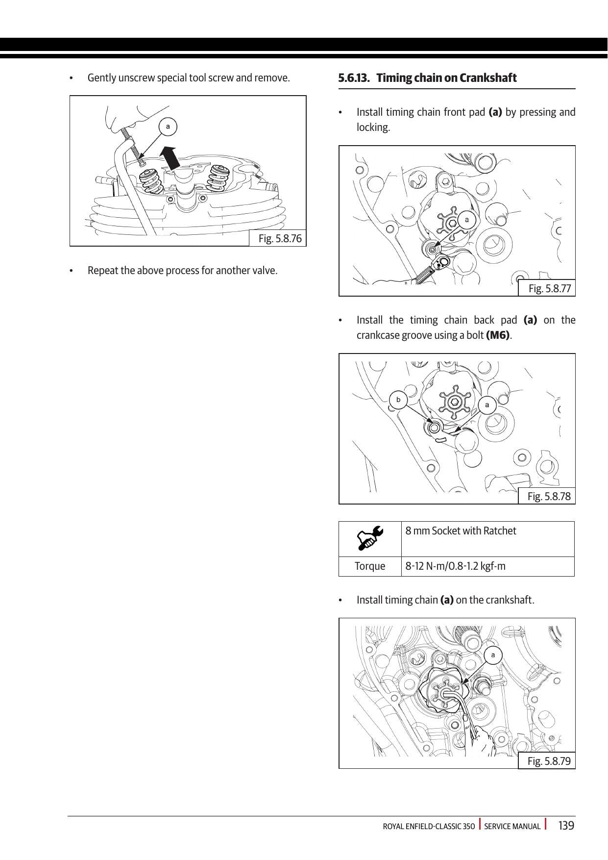 Royal Enfield Classic 350 Motorcycle Service Manual | 2021-2025 - sample page 5