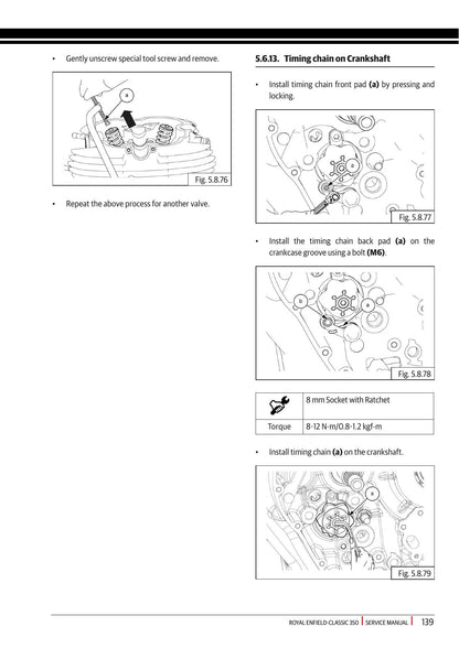 Royal Enfield Classic 350 Motorcycle Service Manual | 2021-2025 - sample page 5