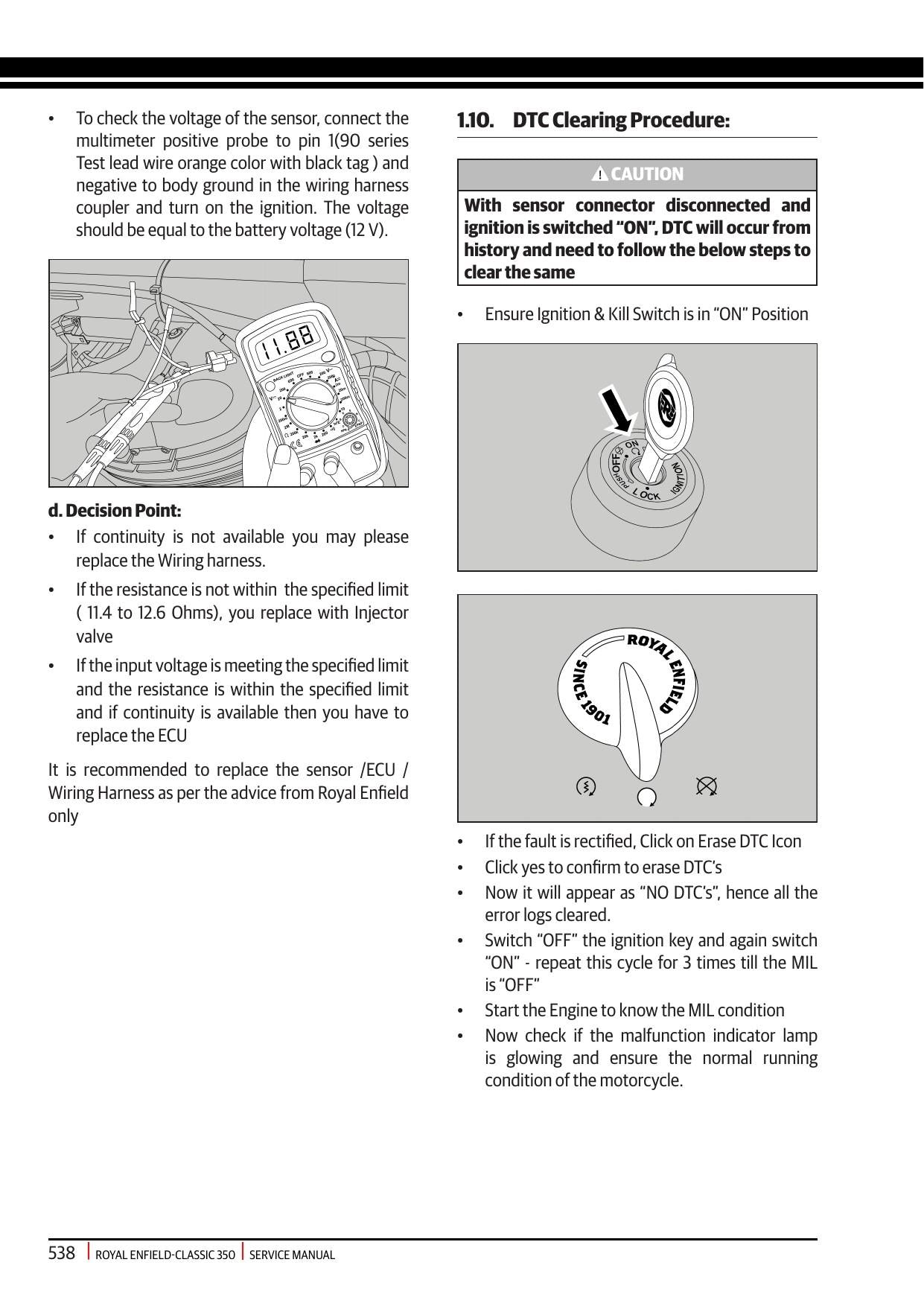 Royal Enfield Classic 350 Motorcycle Service Manual | 2021-2025 - sample page 7
