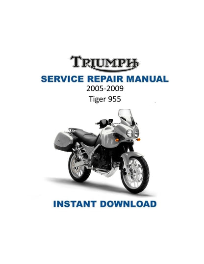 Triumph Tiger 955 Motorcycle Service Manual | 2005-2009 - Service Manual PDF Instant Download