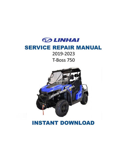 Linhai T-Boss 750 UTV Service Manual | 2019-2023 - Service Manual PDF Instant Download