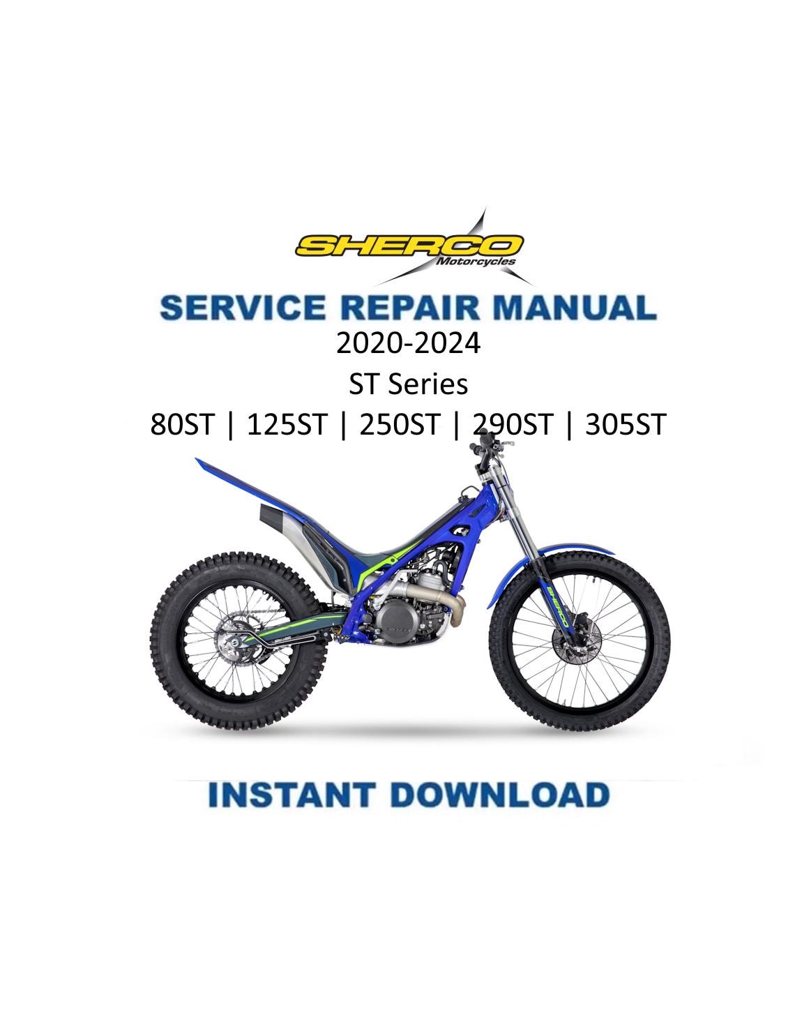 Sherco ST Series Trial Motorcycle Service Manual | 2020-2024 - Service Manual PDF Instant Download