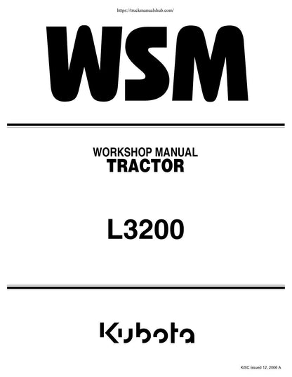 Kubota L3200 Tractor Service Manual | 2006-2010 - sample page 2