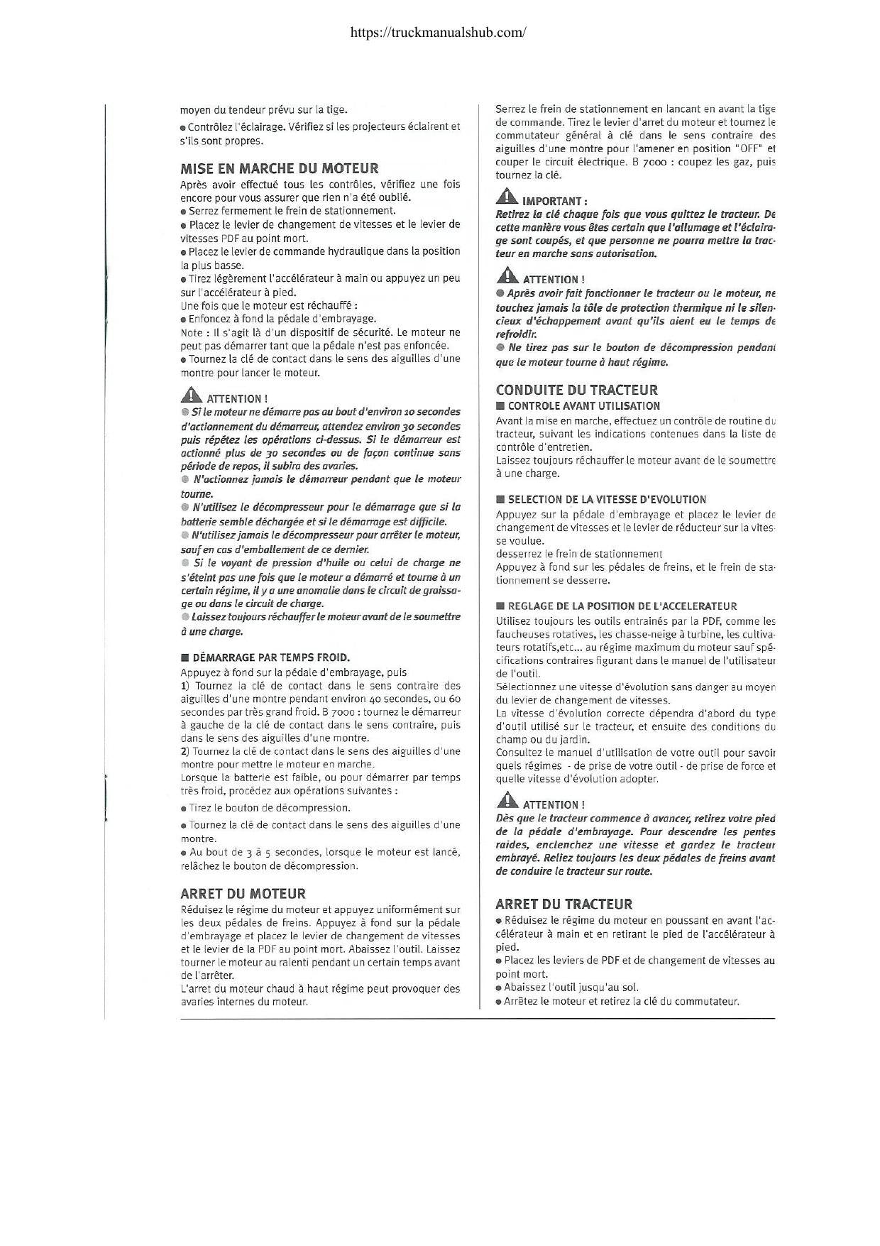 Kubota 7001B Tractor Service Manual | 1980-1984 - sample page 8