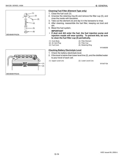 Kubota SM-E2B Diesel Engine Motorcycle Service Manual | 2004-2008 - sample page 4
