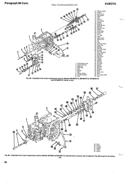 Kubota B5100 B6100 B7100 Tractor Service Manual | 1975-1979 - sample page 9
