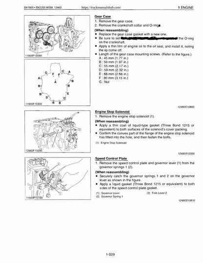 Kubota BX1800 BX2200 Tractor Service Manual | 2001-2005 - sample page 6