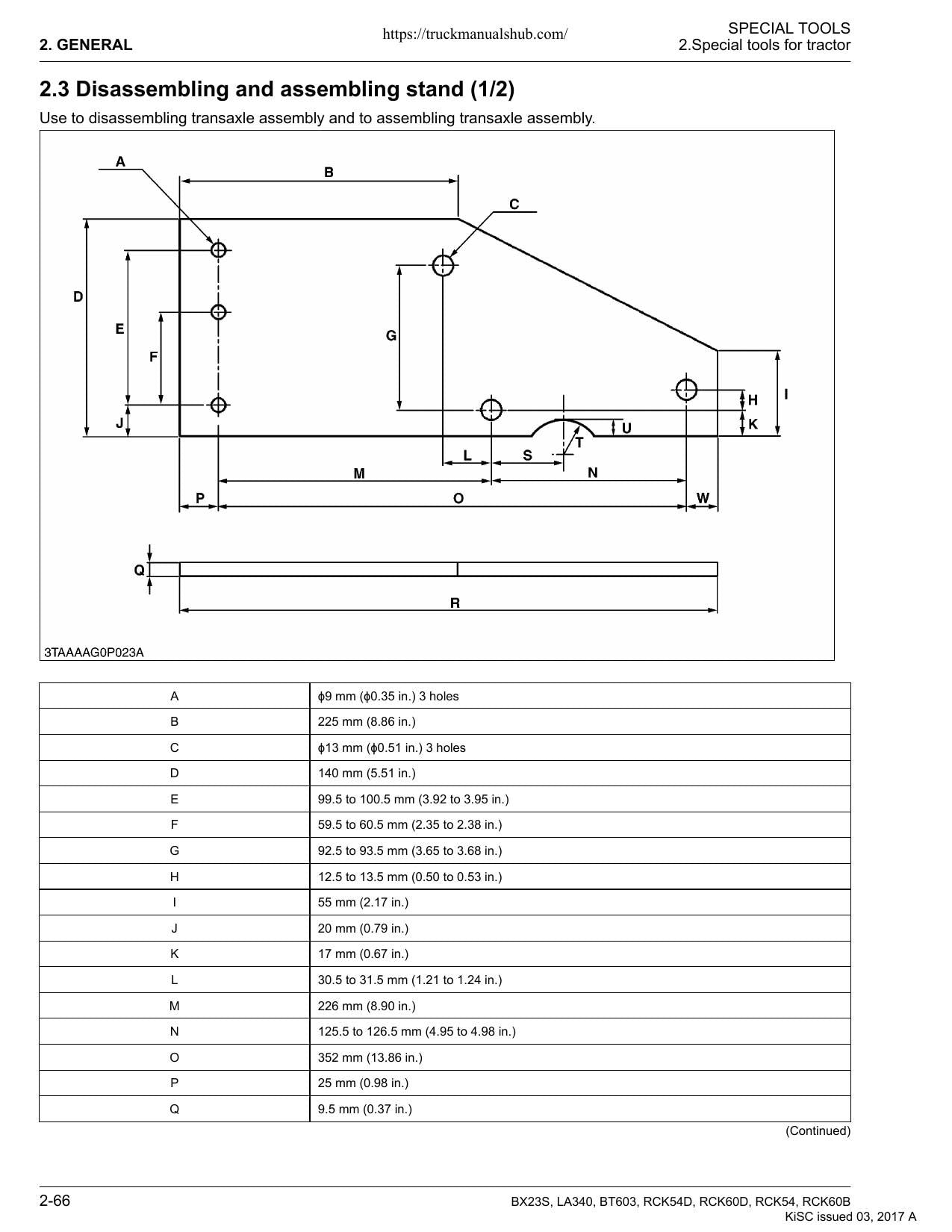 Kubota BX23S LA340 BT603 Service Manual | 2017-2021 - sample page 5