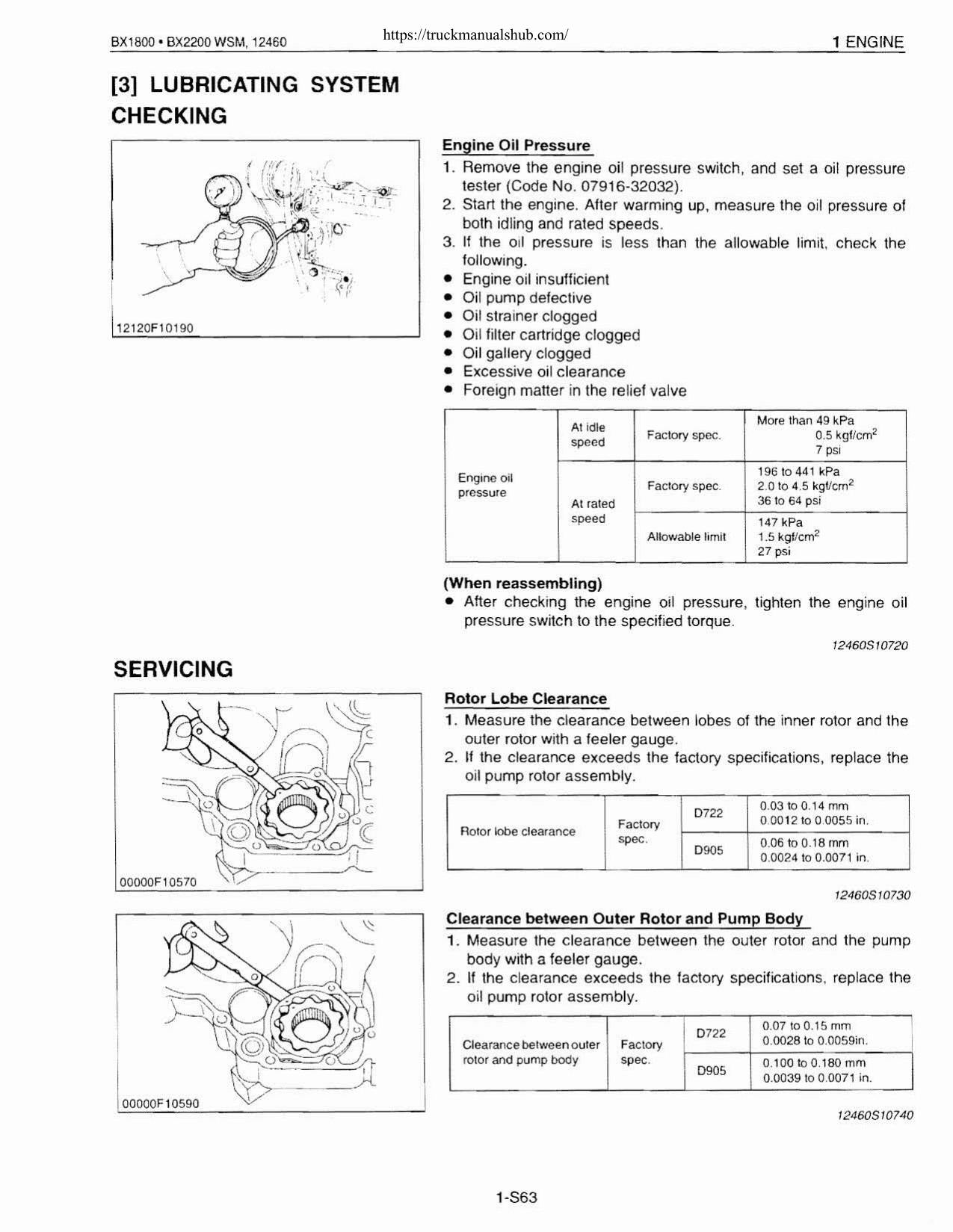 Kubota BX1800 BX2200 Tractor Service Manual | 2001-2005 - sample page 7