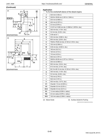 Kubota L2501 Tractor Service Manual | 2014-2018 - sample page 4
