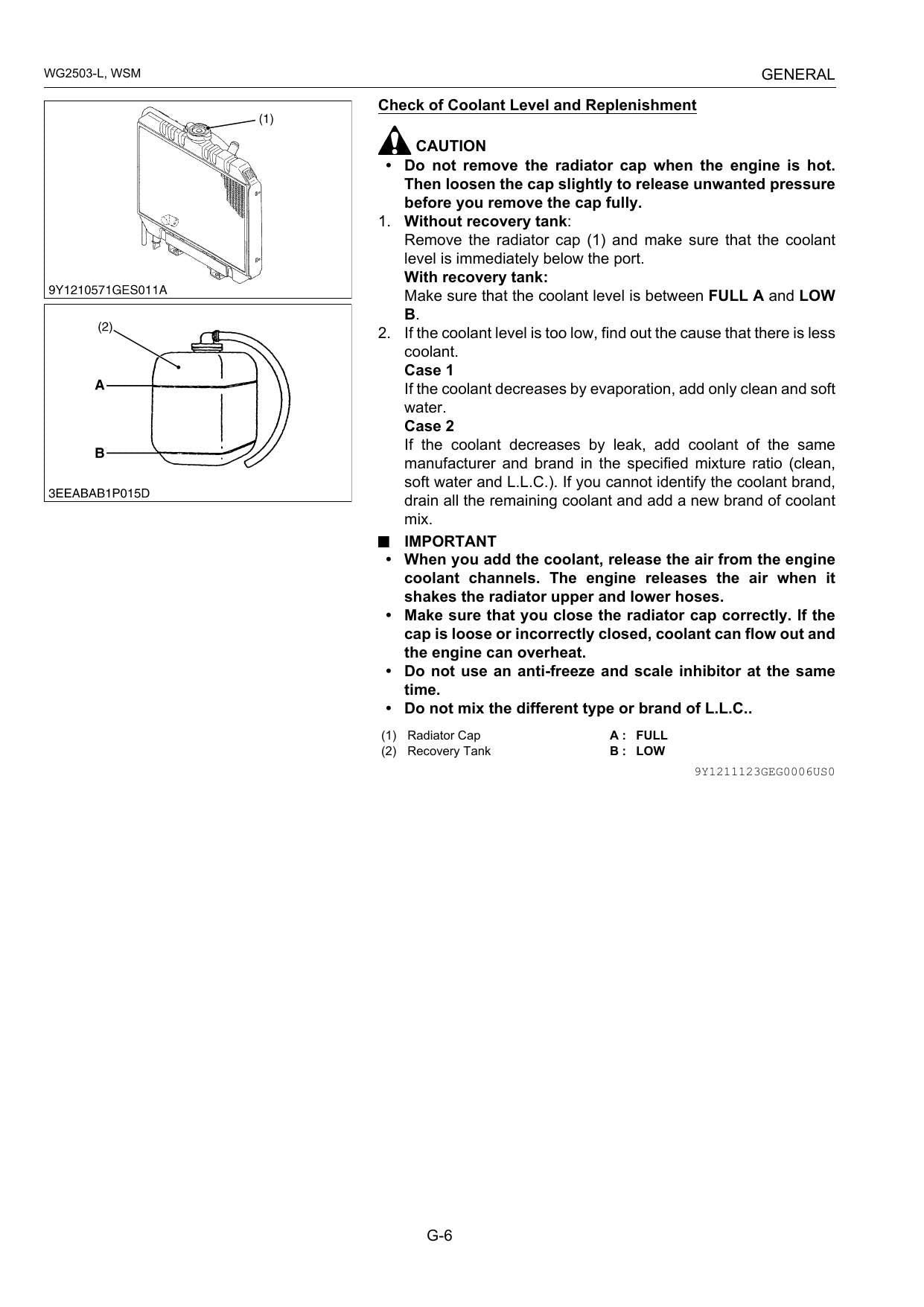 Kubota WG2503-L LPG Engine Service Manual | 2014-2018 - sample page 3