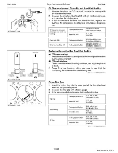 Kubota L2501 Tractor Service Manual | 2014-2018 - sample page 6