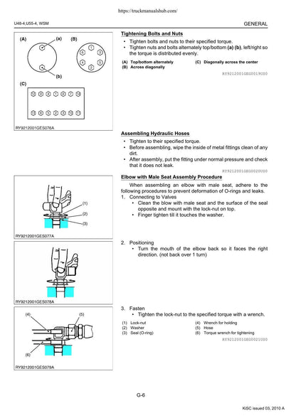 Kubota U48-4 U55-4 Excavator Service Manual | 2010-2014 - sample page 6