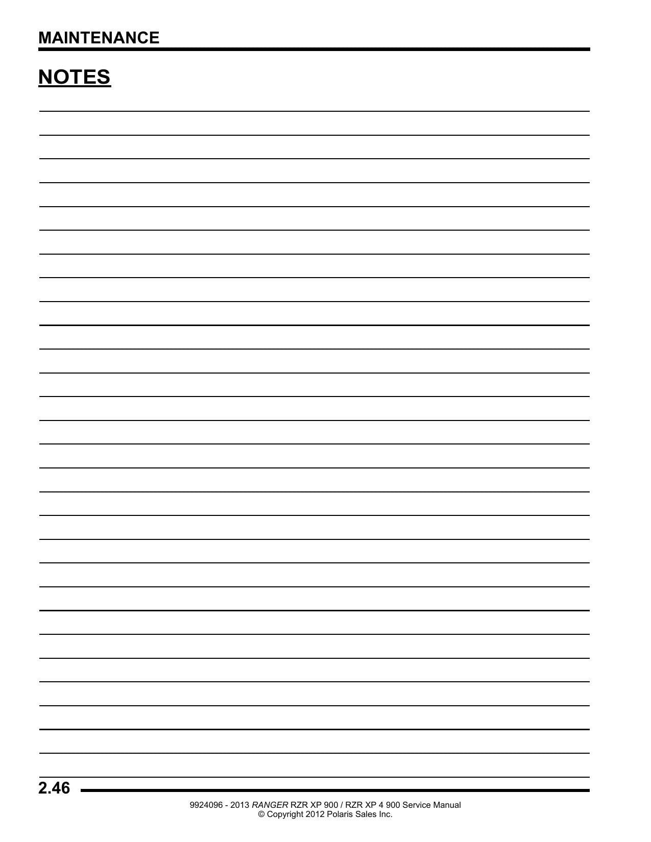 Polaris RZR XP 900 UTV Service Manual | 2013-2017 - sample page 8
