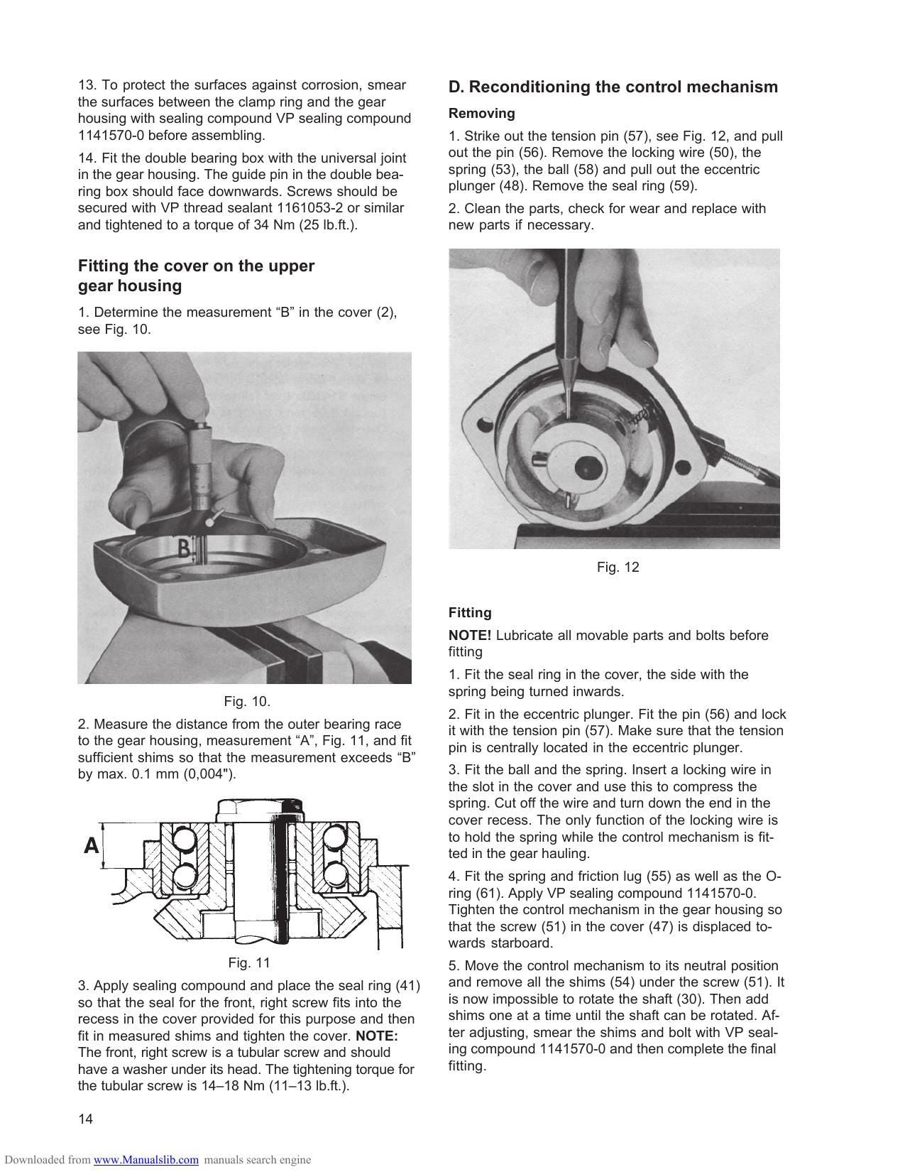 Volvo Penta Aquamatic 250 Drive Outboard Service Manual | 1970-1974 - sample page 3