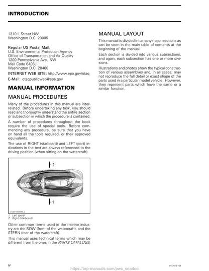 Sea-Doo Spark 900 PWC Service Manual | 2016-2020 - sample page 4