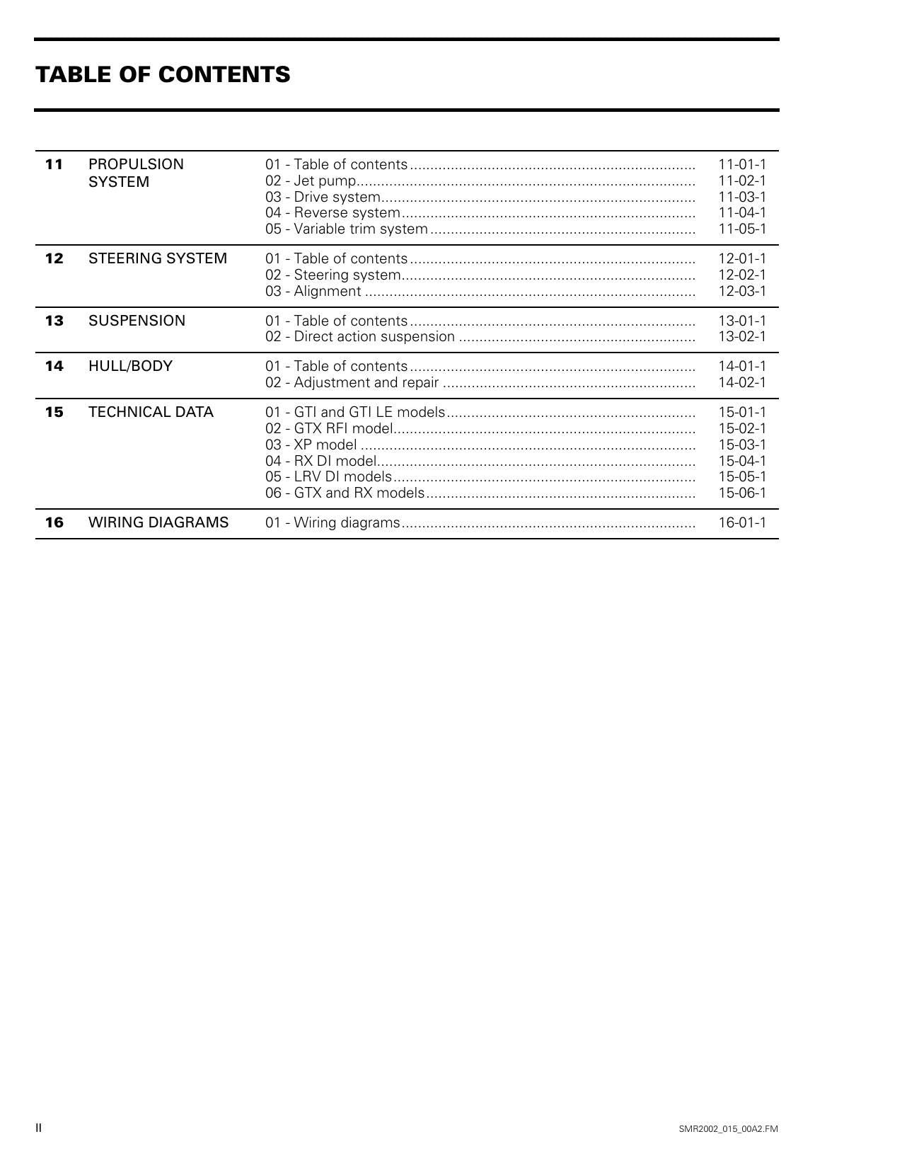 Sea-Doo GTI GTX RX xp lrv di PWC Service Manual | 2002-2006 - sample page 9
