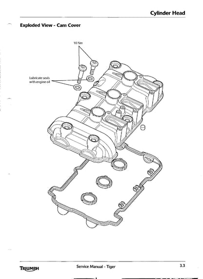 Triumph Tiger 1050 Motorcycle Service Manual | 2006-2010 - sample page 7