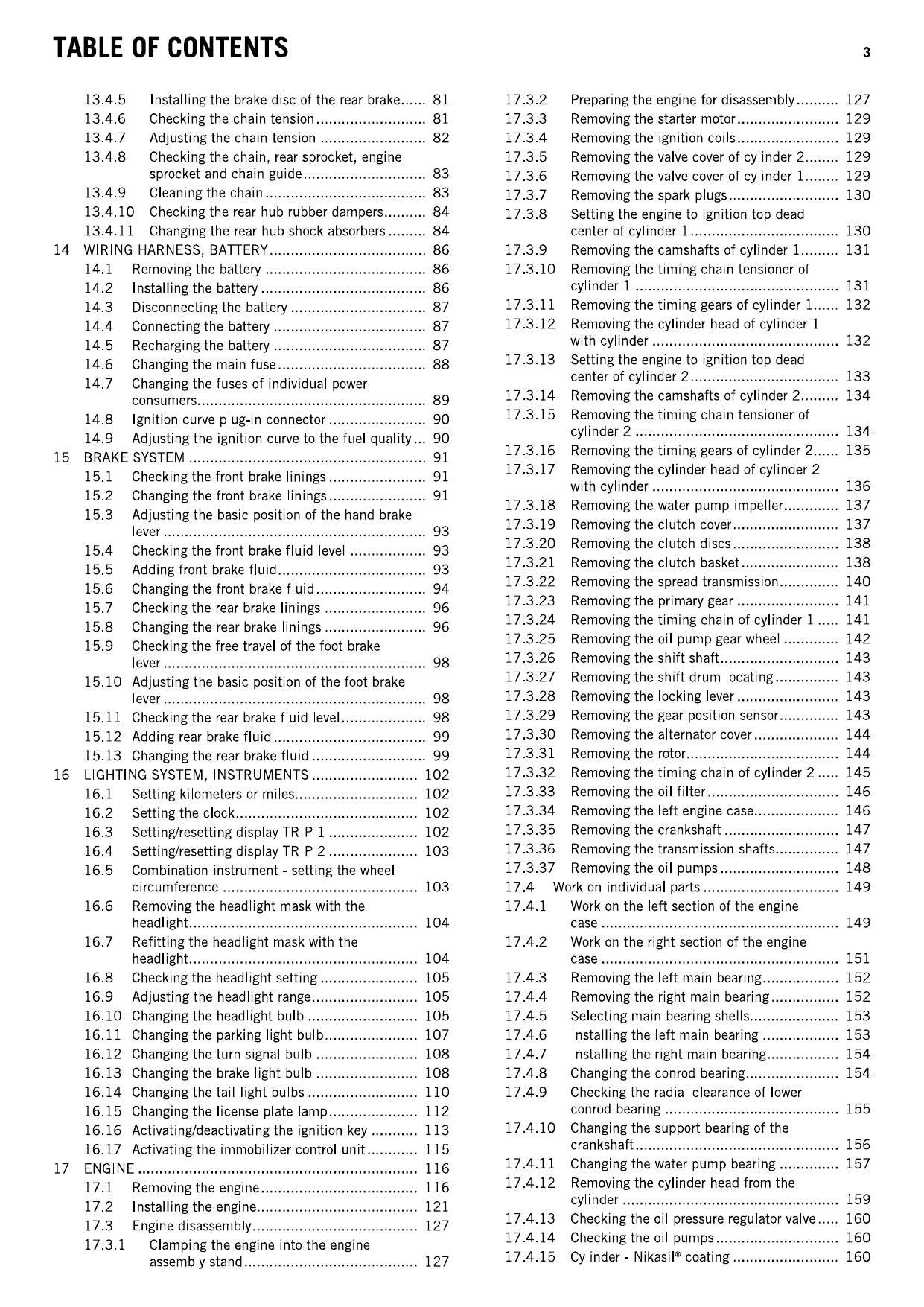 KTM 990 Supermoto R Motorcycle Service Manual | 2011-2015 - sample page 8