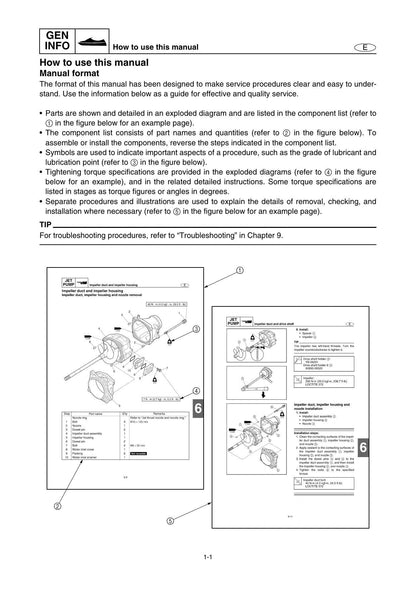 Yamaha WaveRunner FX High Output FY1800 PWC Service Manual | 2009-2013 - sample page 6