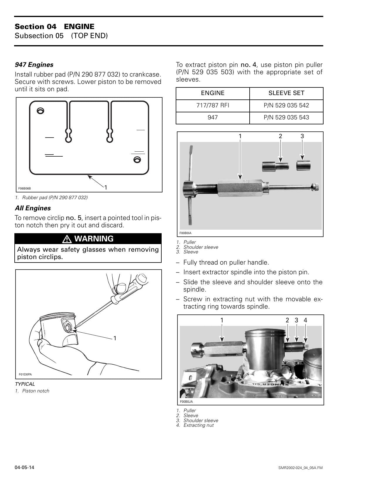 Sea-Doo GTI GTX RX xp lrv di PWC Service Manual | 2002-2006 - sample page 5