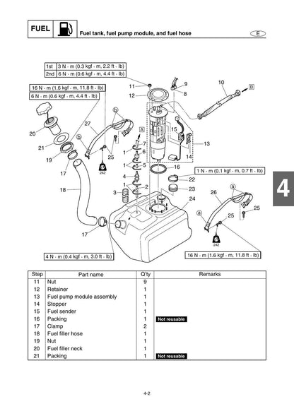 Yamaha WaveRunner FX High Output FY1800 PWC Service Manual | 2009-2013 - sample page 8