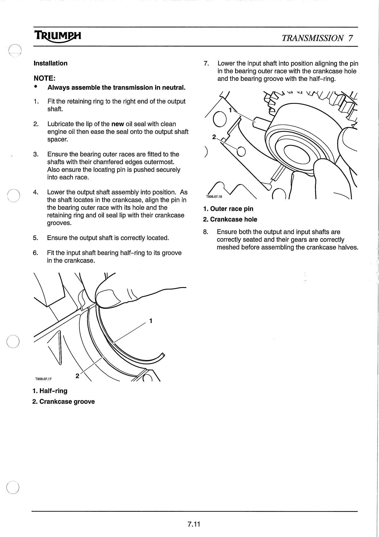 Triumph Bonneville Motorcycle Service Manual | 2006-2010 - sample page 5