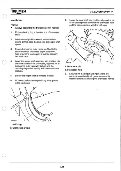 Triumph Bonneville Motorcycle Service Manual | 2006-2010 - sample page 5
