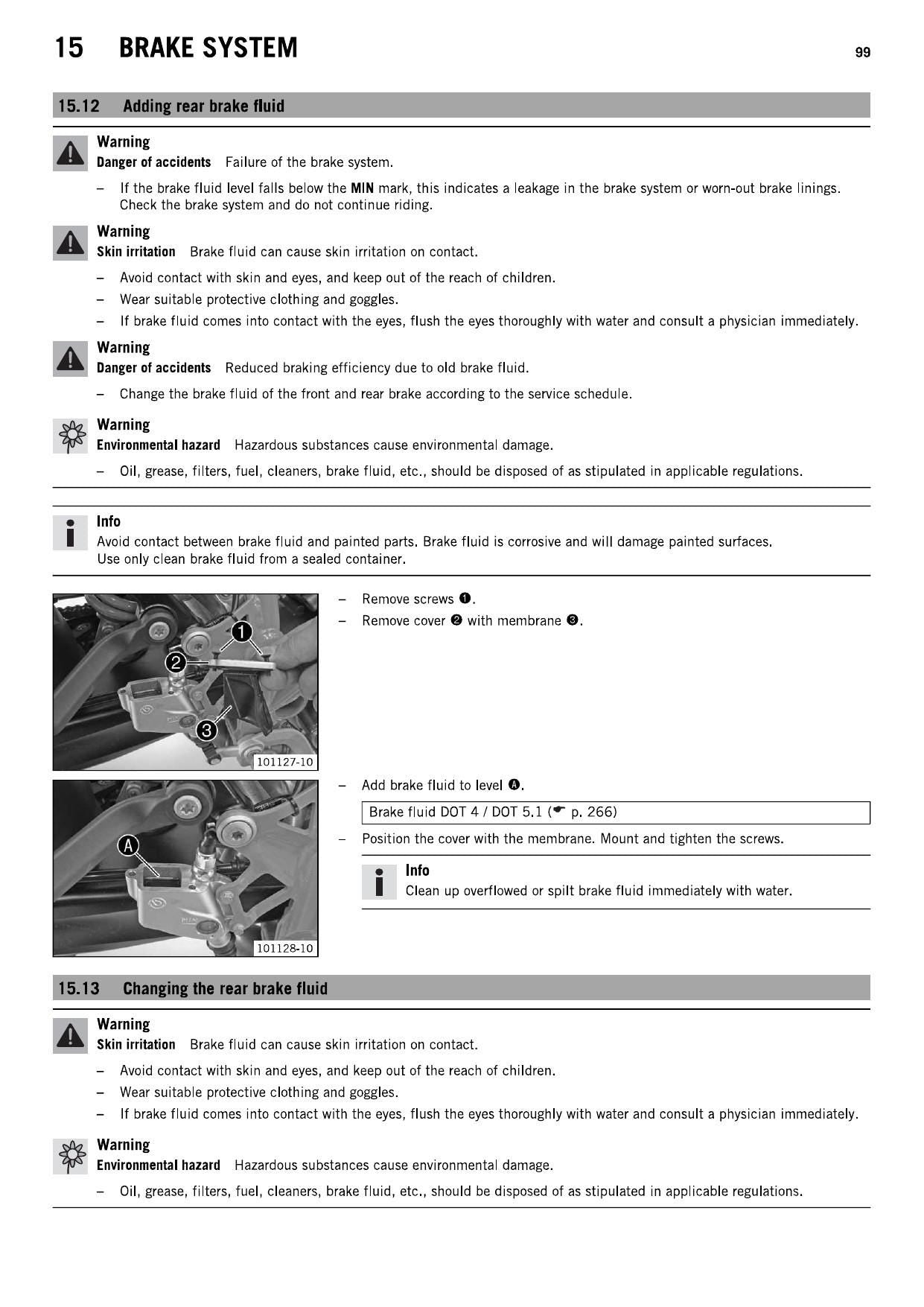KTM 990 Supermoto R Motorcycle Service Manual | 2011-2015 - sample page 5