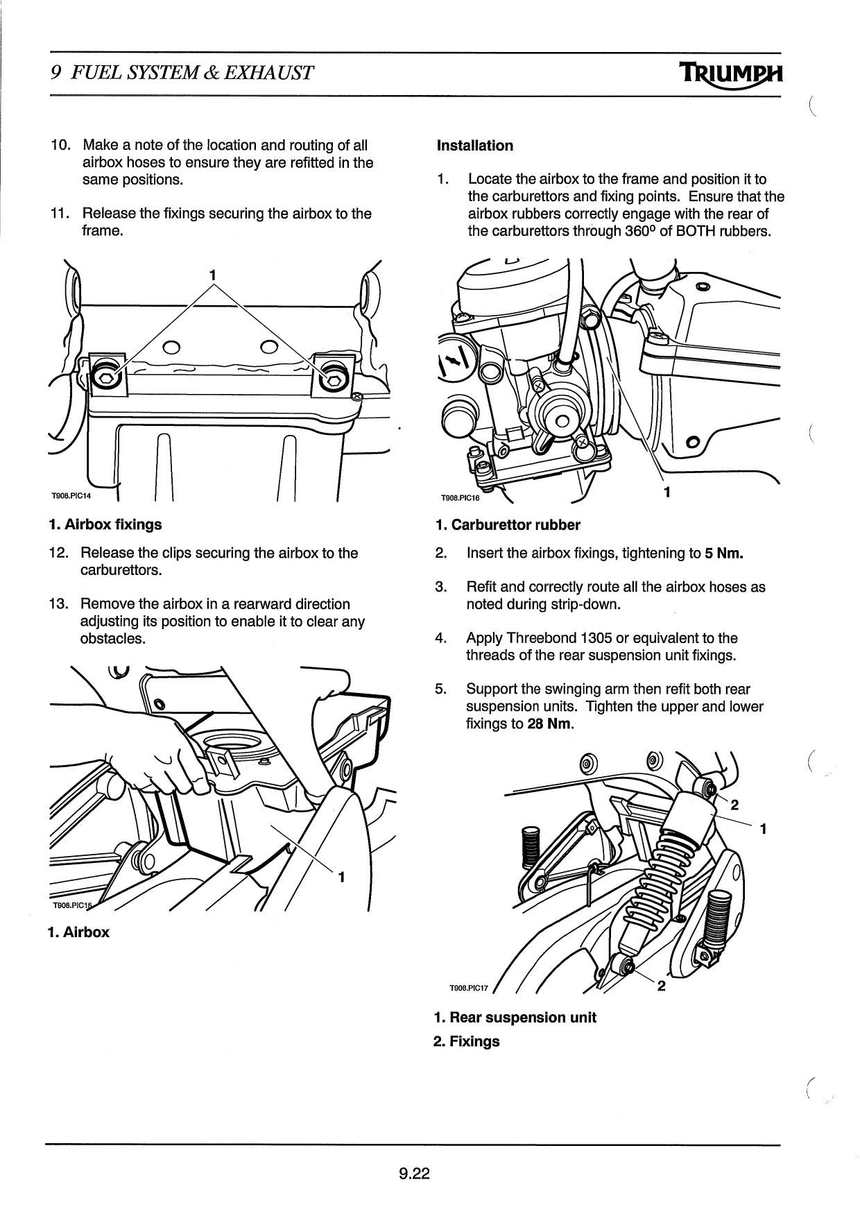 Triumph Bonneville Motorcycle Service Manual | 2006-2010 - sample page 6