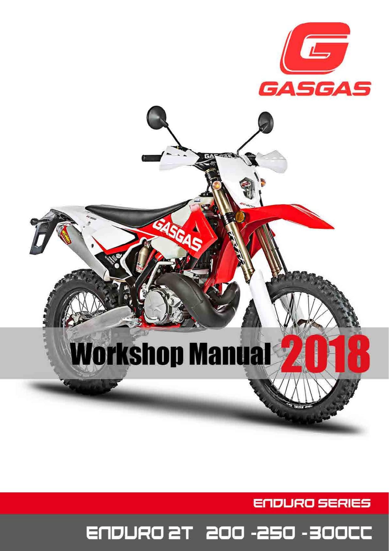 Gas Gas Enduro 2T 200 250 300 Motorcycle Service Manual | 2018-2022 - sample page 2