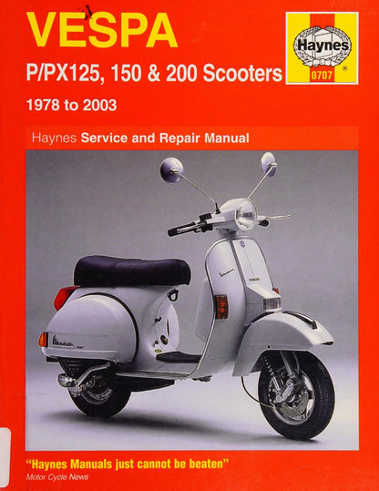 Vespa P PX125 150 200 Scooter Service Manual | 1978-2003 - sample page 2