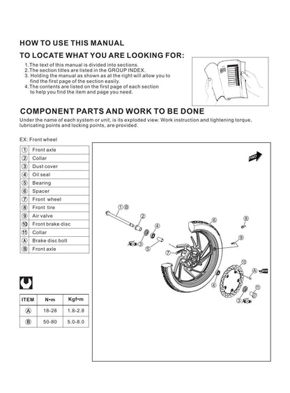 Haojue DR160 DR160S Motorcycle Service Manual | 2019-2023 - sample page 4