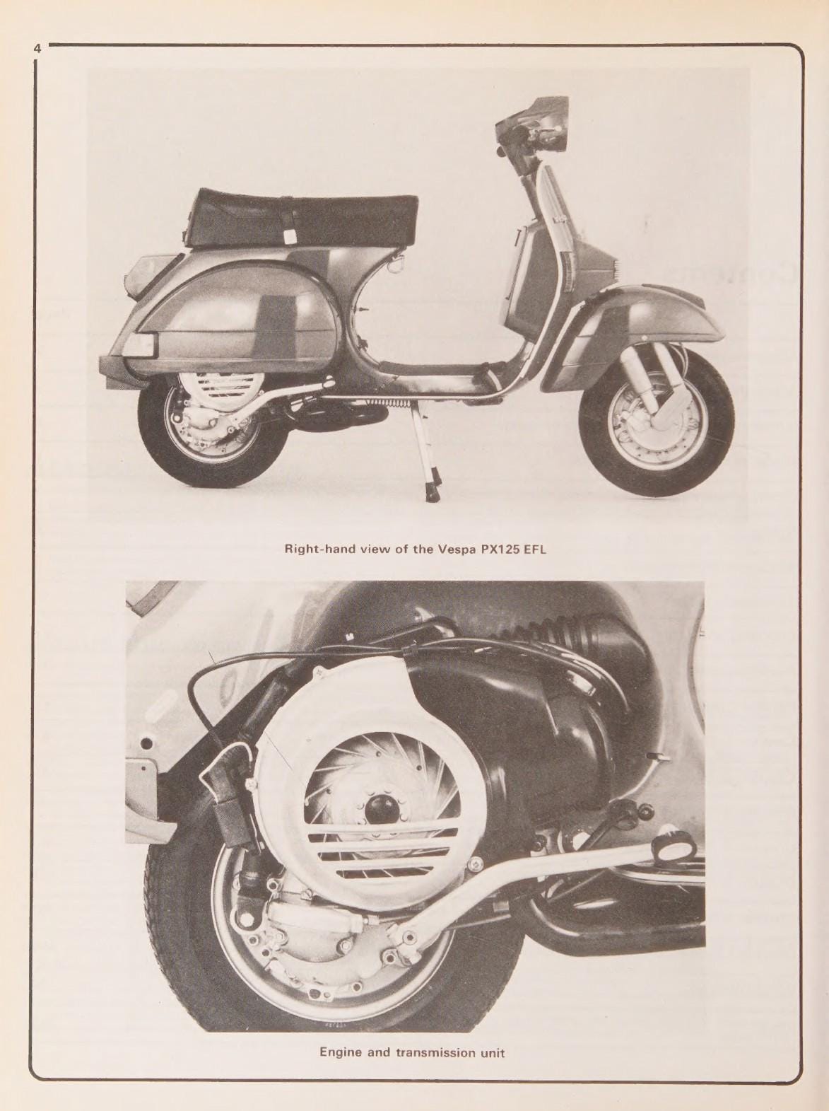 Vespa P PX125 150 200 Scooter Service Manual | 1978-2003 - sample page 7