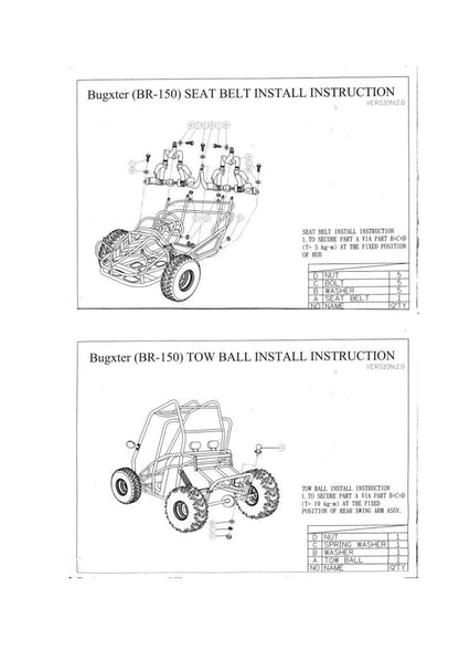PGO BR-150 Bug Rider Bugxter ATV Service Manual | 2000-2004 - sample page 5