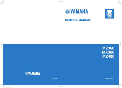 Yamaha MZ360 MX360 MZ400 Engine Motorcycle Service Manual | 2019-2023 - sample page 2