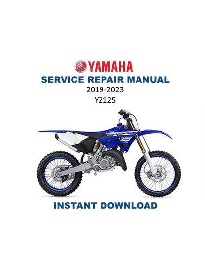 Yamaha YZ125 Motorcycle Service Manual | 2019-2023 - Service Manual PDF Instant Download