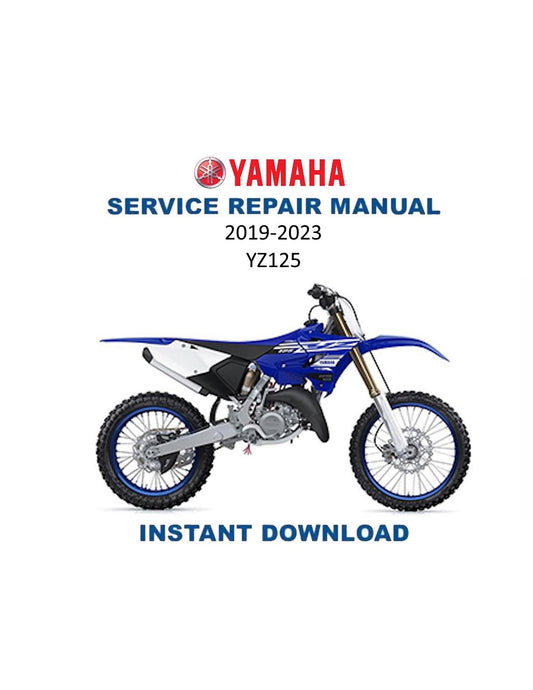 Yamaha YZ125 Motorcycle Service Manual | 2019-2023 - Service Manual PDF Instant Download