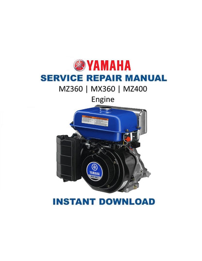 Yamaha MZ360 MX360 MZ400 Engine Motorcycle Service Manual | 2019-2023 - Service Manual PDF Instant Download