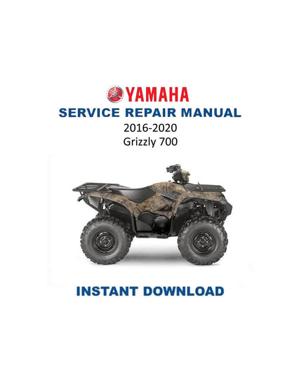 Yamaha Grizzly 700 ATV Service Manual | 2016-2020 - Service Manual PDF Instant Download