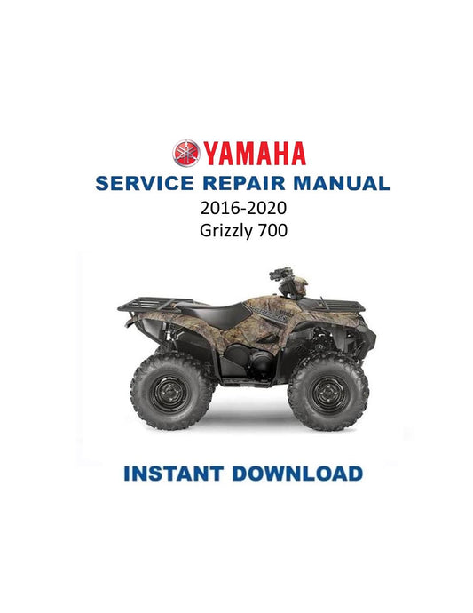 Yamaha Grizzly 700 ATV Service Manual | 2016-2020 - Service Manual PDF Instant Download